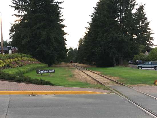 No traffic on the line in Qualicum